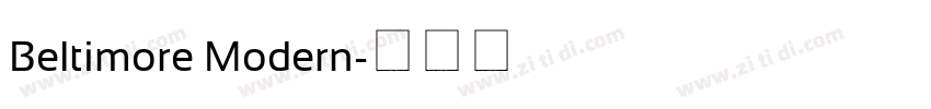 Beltimore Modern字体转换